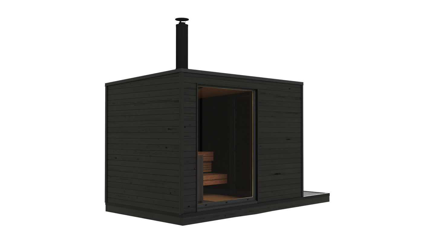 KUUT Vedfyrt Badstue L