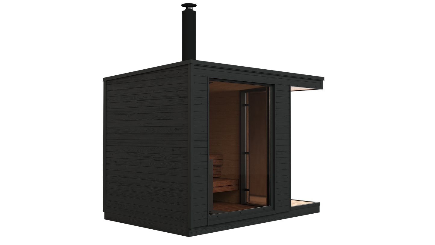 KUUT Vedfyrt badstue m/dusj