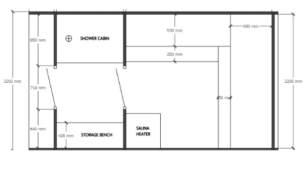 Fjordkube Moderno plus - Dusj
