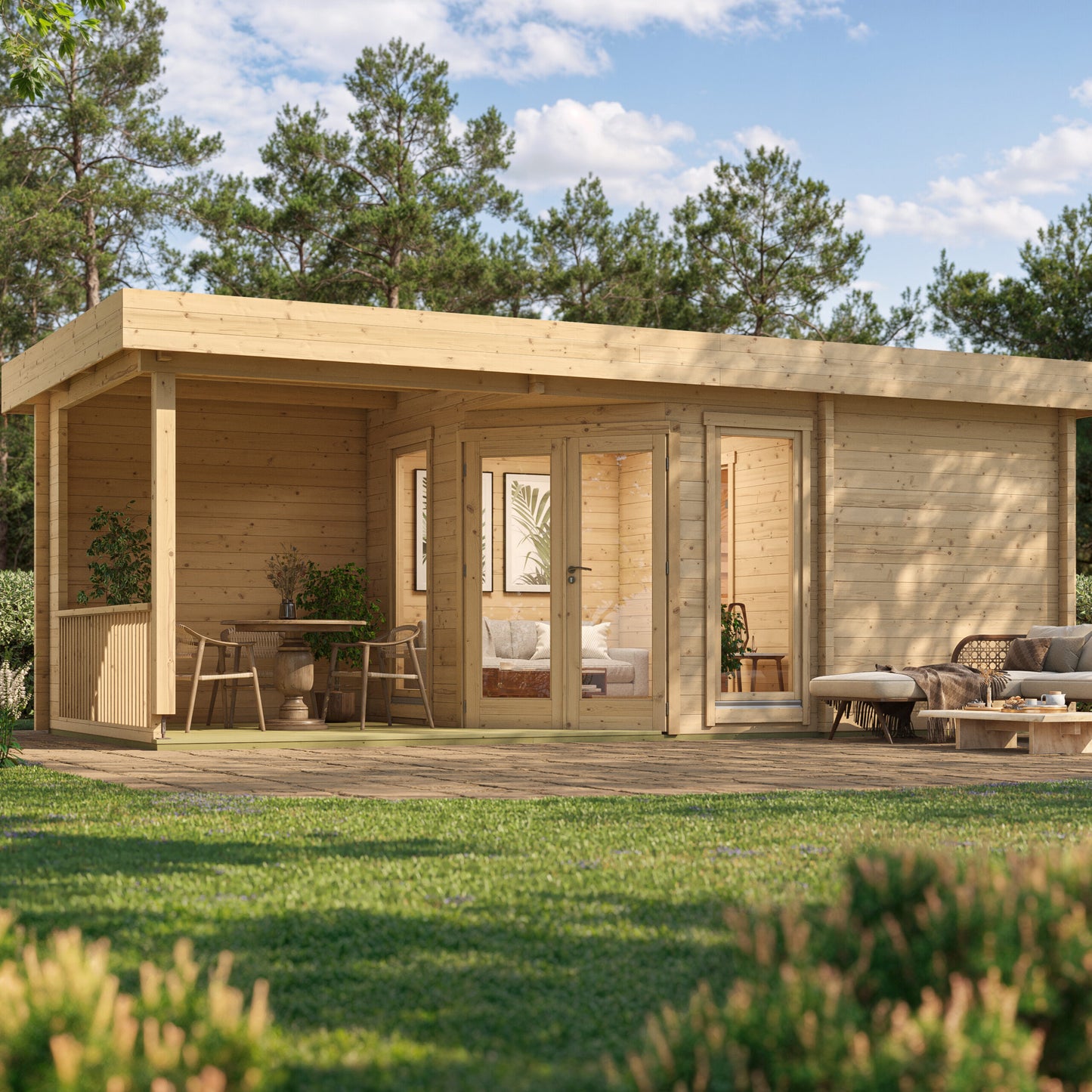 Anneks Aurora - Badstue & hagestue