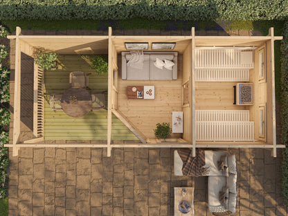 Anneks Aurora - Badstue & hagestue